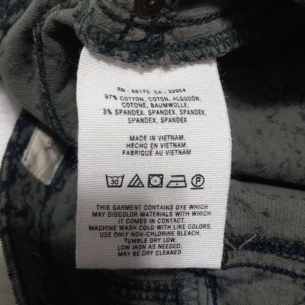 Anthropologie Pilcro and the Letterpress Serif Green & Black Corduroy Pants - Picture 16 of 16